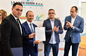 Il Ministro dell’Agricoltura serbo Branislav Nedimovic visita lo stabilimento serbo del gruppo italiano La Linea Verde