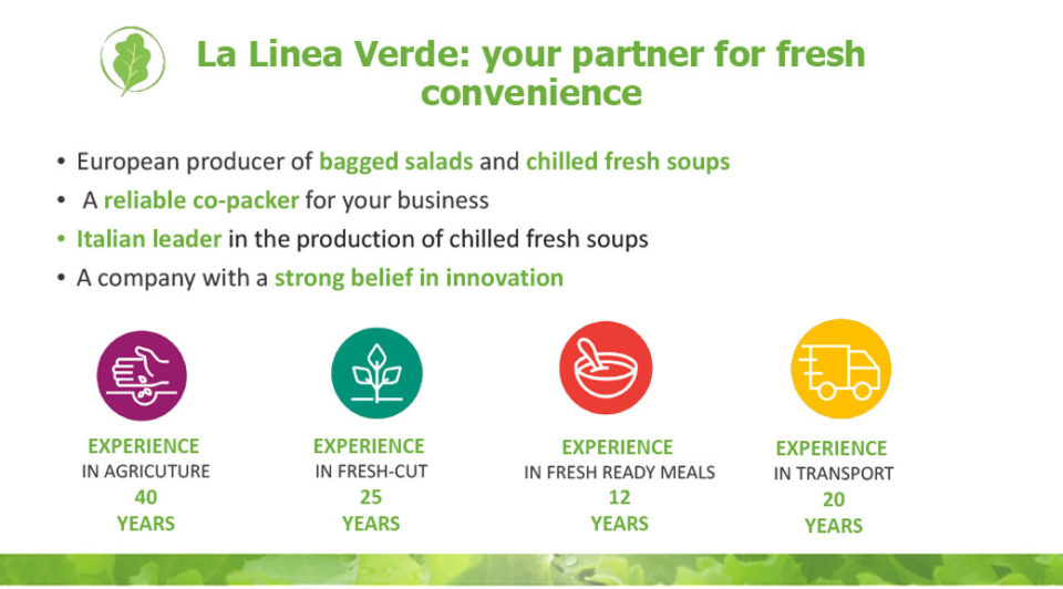 La linea Verde: your partner for fresh convienience