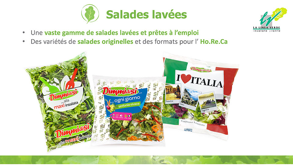 salades lavées