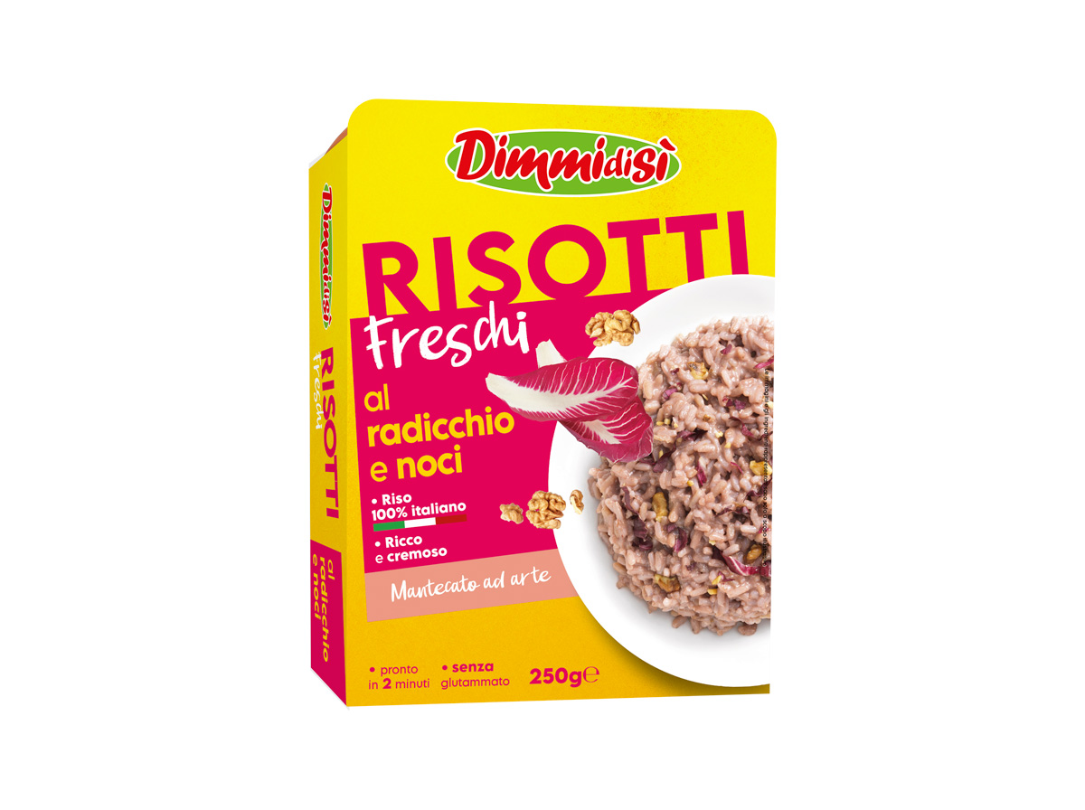 Scopri di più sull'articolo DimmidiSì presenta il nuovo risotto con radicchio e noci